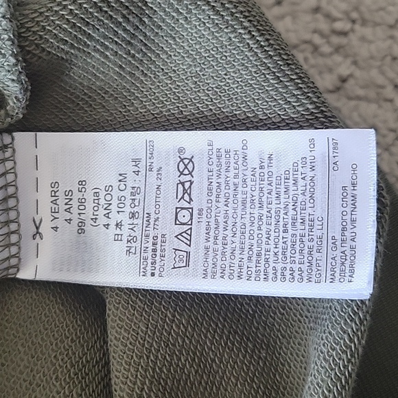 Gap camo Trex sweatshirt, 4yrs - Picture 5 of 5